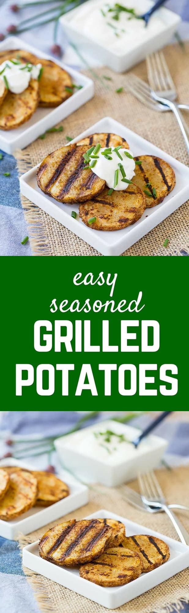 Complete your barbecued meal with these easy and flavorful seasoned grilled potatoes. They have the perfect amount of spice and can cook on your grill with your other food. Get the recipe on RachelCooks.com!