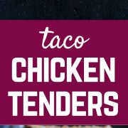 These taco chicken tenders are great for a party, but your kids will love them too! Super quick and easy to make. Get the recipe on RachelCooks.com!