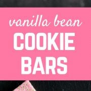 These vanilla bean cookie bars are delicate, girly, and delicious thanks to plenty of vanilla beans. Get the easy and fun recipe on RachelCooks.com!