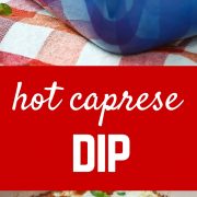 Hot Caprese Dip - You won't be able to stop going back for another bite of this addicting dip! Get the easy recipe on RachelCooks.com!