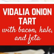 This Vidalia onion tart will have everyone around you gushing about it. Even my husband - who isn't crazy about onions, went back for a third helping!