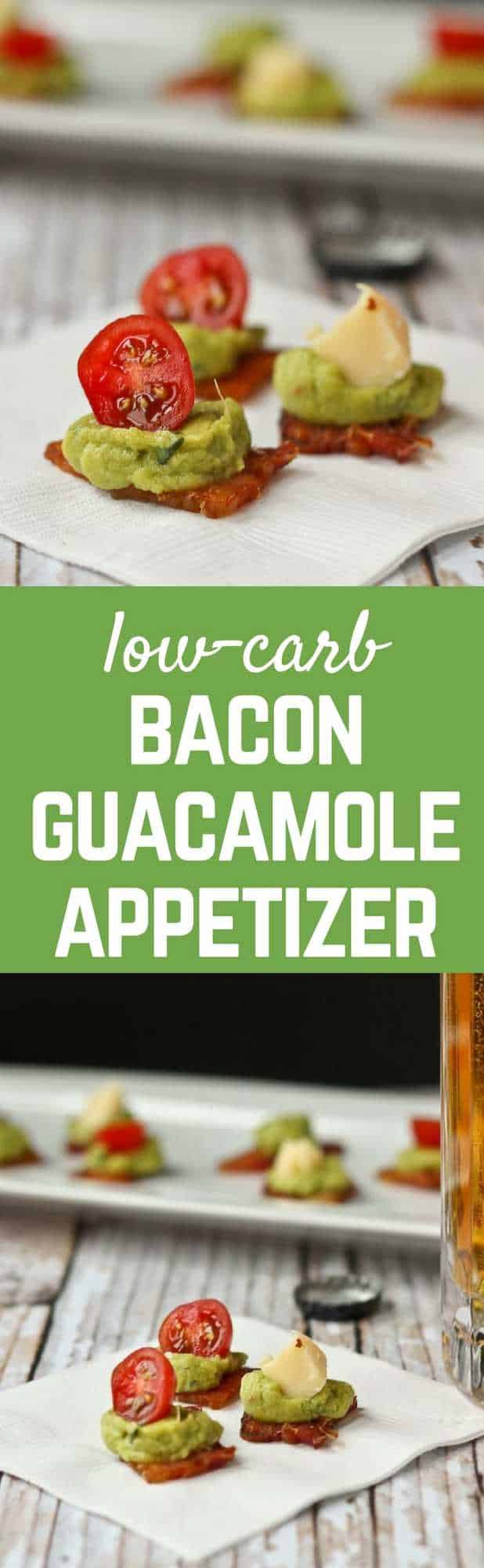 These bacon guacamole appetizer bites are perfect for game day - plus they're low-carb! Get the recipe on RachelCooks.com!