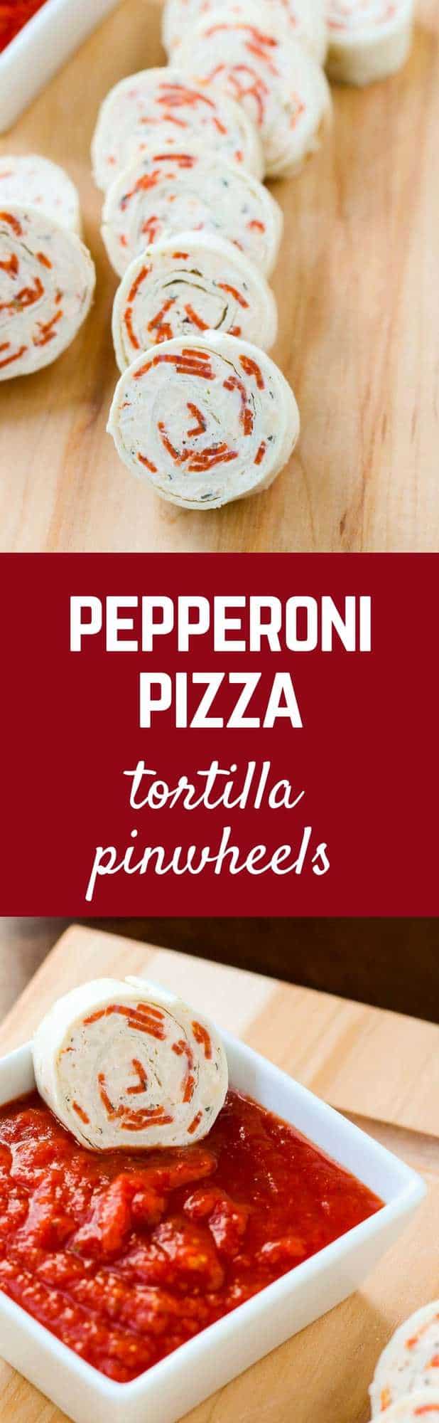 These pepperoni pizza tortilla pinwheels make a fun appetizer or school lunch. Your kids will think they have hit the jackpot when they open their lunchbox! Get the easy make-ahead recipe on RachelCooks.com!