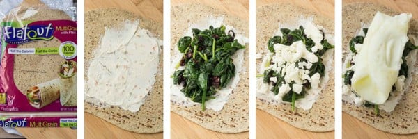 Steps to making wrap.