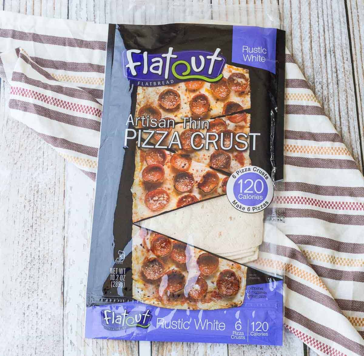 package of Flatout Artisan Thin Pizza Crust