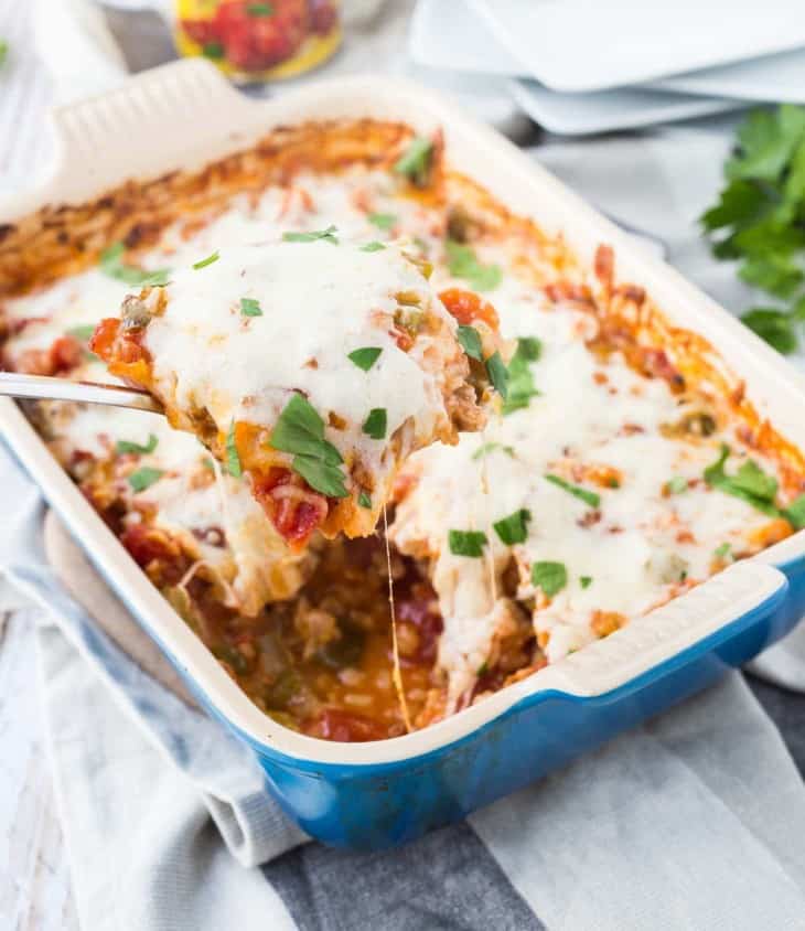 One Dish Italian Chicken and Rice Bake Recipe Rachel Cooks®