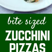 Mini Zucchini Pizzas - an easy snack that kids will love - get the recipe on RachelCooks.com
