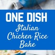 Do you think a DELICIOUS, quick, budget-friendly meal is impossible? Well, it's not! This one dish Italian chicken and rice bake is here to save the day.