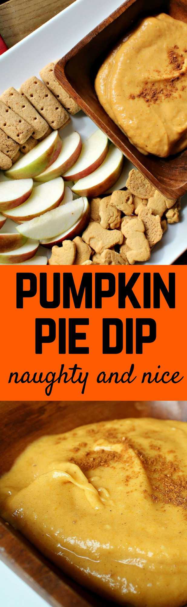 Pinterest title image for Pumpkin Pie Dip.
