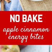 These apple cinnamon no bake energy bites are fun, filling, and could not be any easier to make. They're great for school lunch boxes, too! Get the easy and fun recipe on RachelCooks.com!