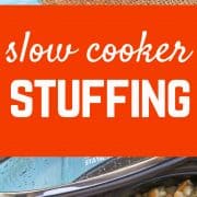 This slow cooker stuffing recipe will free up valuable oven space on Thanksgiving -- and it will quickly become a favorite. No more dry stuffing! Get the easy slow cooker recipe on RachelCooks.com!