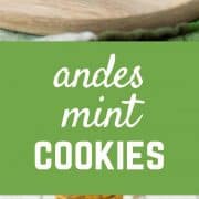 A perfect taste of the holidays, these Andes Mint Cookies are full of chocolate and mint goodness in every single bite! Add them to your Christmas cookie list this year. Get the cookie recipe on RachelCooks.com!