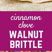 Perfect for gift giving or snacking on at parties, this Walnut Brittle with Cinnamon and Cloves is easy to make and so flavorful thanks to toasted walnuts and warm spices. Get the candy recipe on RachelCooks.com!