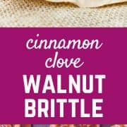 Perfect for gift giving or snacking on at parties, this Walnut Brittle with Cinnamon and Cloves is easy to make and so flavorful thanks to toasted walnuts and warm spices. Get the candy recipe on RachelCooks.com!