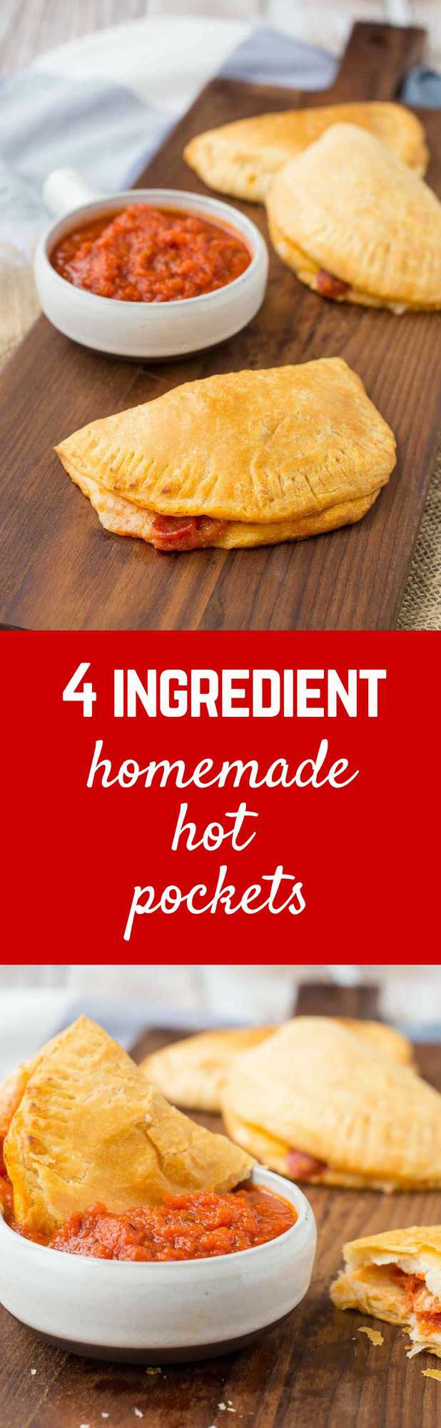 Homemade Hot Pockets are a fun alternative to pizza night and they also make for a fun surprise in lunch boxes. Get the kids involved in making this easy recipe, too! Get the easy recipe on RachelCooks.com!