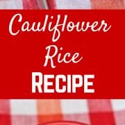 How to make Cauliflower Rice - a healthy alternative to rice - get the cauliflower rice recipe on RachelCooks.com!