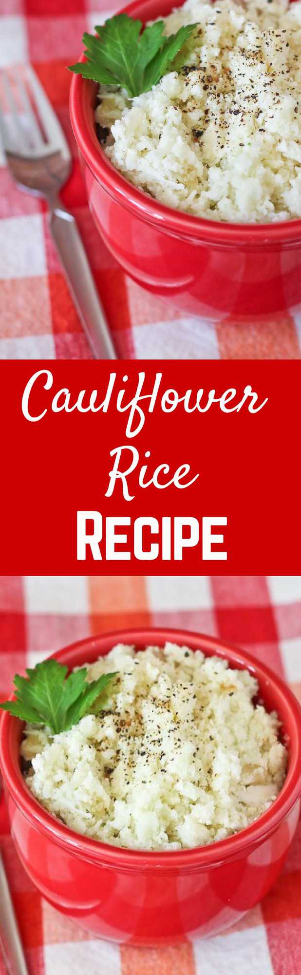 How to make Cauliflower Rice - a healthy alternative to rice - get the cauliflower rice recipe on RachelCooks.com!