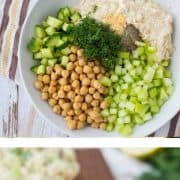 If you’re looking for a healthy and easy to make vegetarian meal that will still fill you up and leave you feeling satisfied, look no further. This lemon dill chickpea salad recipe is just what you need. Get the recipe on RachelCooks.com!