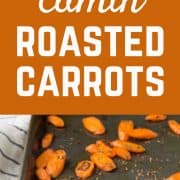 Tired of plain carrots? These roasted carrots with cumin are going to blow your mind with their punch of flavor. A fantastic, unique and healthy side dish. Get the recipe on RachelCooks.com!