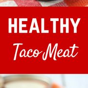 This healthy taco meat is something I could make with my eyes closed. Some vegetable additions make this budget AND waist-friendly! Get the recipe on RachelCooks.com!
