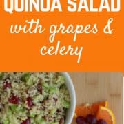 Salade de quinoa aux raisins et céleri |  RachelCooks.com