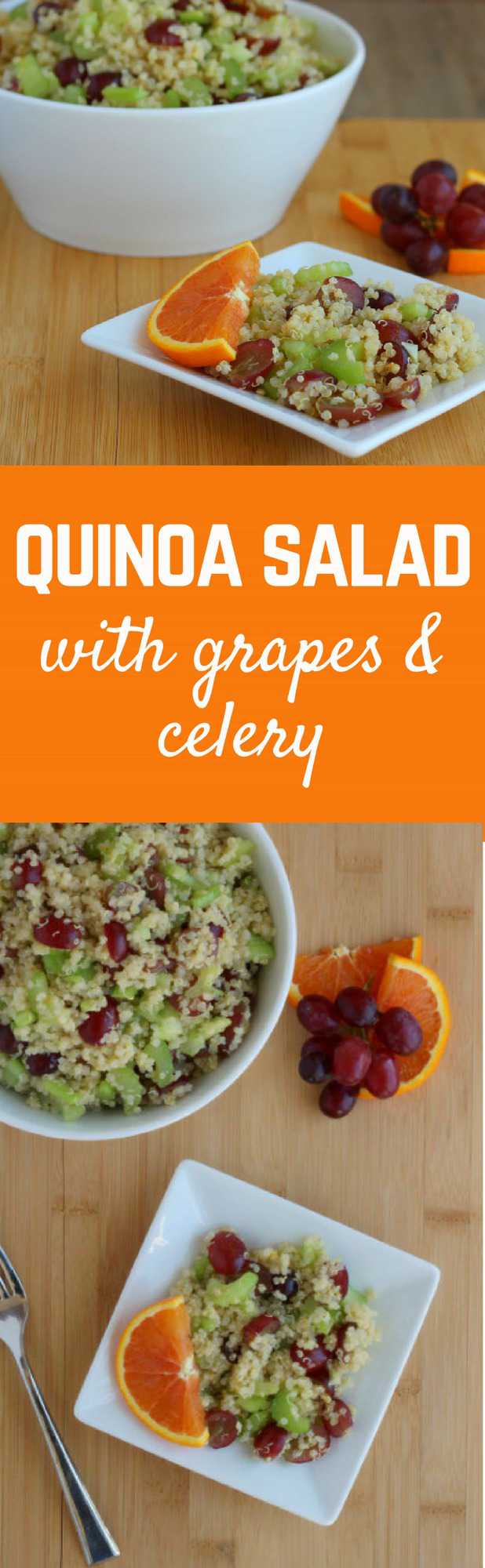 Quinoa Salad with Grapes and Celery | RachelCooks.com