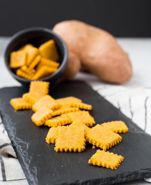 Crackers are so easy to make at home! You will love the sweet and savory flavor of this gluten-free cracker recipe, and it's great for kids too! You can even have them help roll out the crackers. Get the gluten-free snack recipe on RachelCooks.com!
