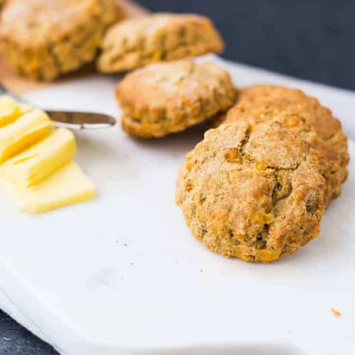 Whole Wheat Biscuits with Cornmeal, Cheddar, and Black Pepper Rachel