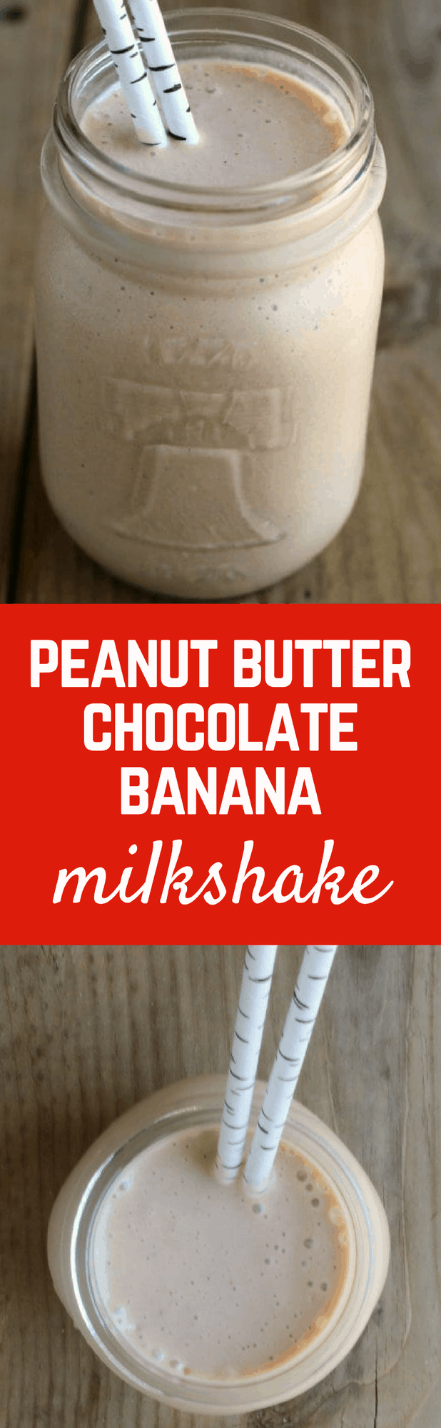 This Peanut Butter Chocolate Banana Milkshake is cool, refreshing and perfect for a hot summer day. And what better flavor combination is there?