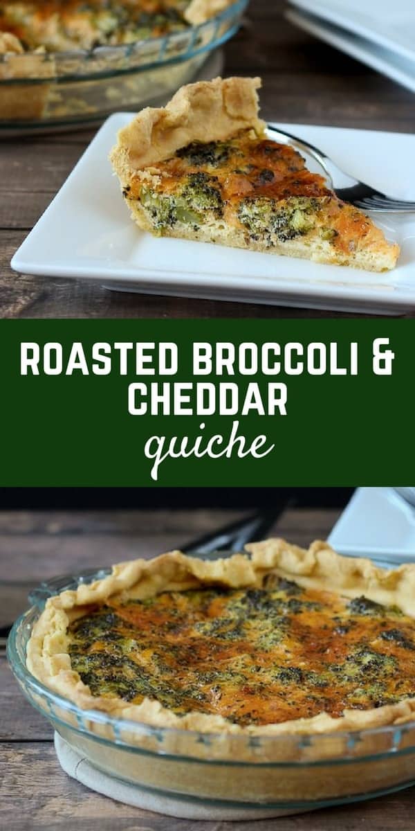 Roasted Broccoli and Sharp Cheddar Quiche Recipe on RachelCooks.com
