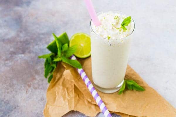 A mash-up of a vanilla milkshake and a mojito, this mojito milkshake is absolute summer perfection! You'll love the flavors of a mojito in a decadent summer treat. Get the recipe on RachelCooks.com!