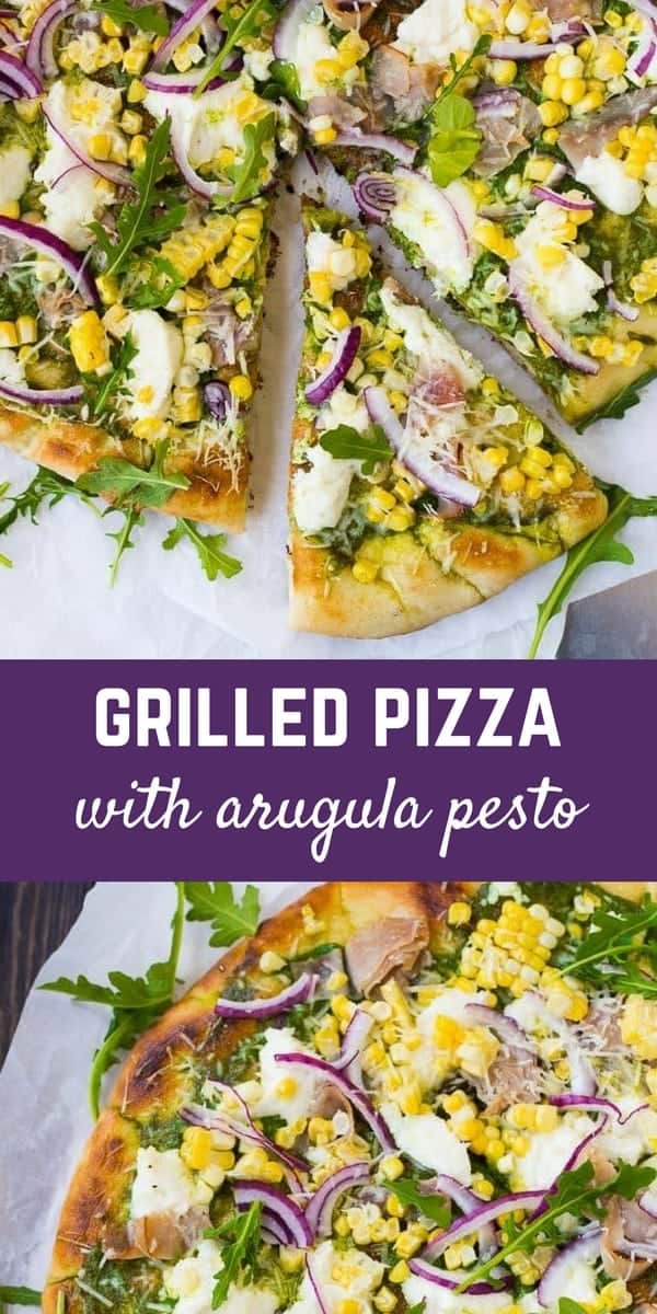 This pizza with arugula pesto is basically summer on a perfectly grilled pizza. It's sweet, salty, tangy, chewy, crunchy, subtly spicy (thanks, arugula!), and topped with creamy cheese. It's everything you need in your life. Get the easy recipe on RachelCooks.com!