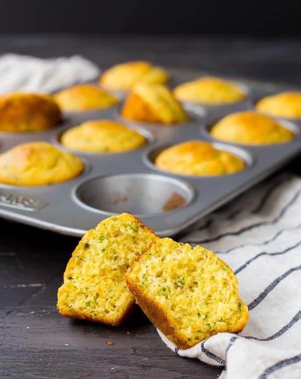 This Cornbread Muffin Recipe with Herbs and Cheddar takes your standard corn muffins up a notch thanks to flavorful herbs and rich, sharp cheddar. They're perfect with a bowl of chili!