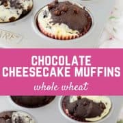 Can you think of a better way to start your day than with a decadent chocolate muffin with ribbons of cream cheese running through it? These chocolate cream cheese muffins make for happy, happy mornings! Get the recipe on RachelCooks.com!