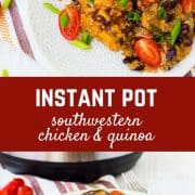 A complete meal that's made in one pot and is ready in 30 minutes, healthy, and full of flavor -- this Instant Pot chicken is a weeknight lifesaver!
