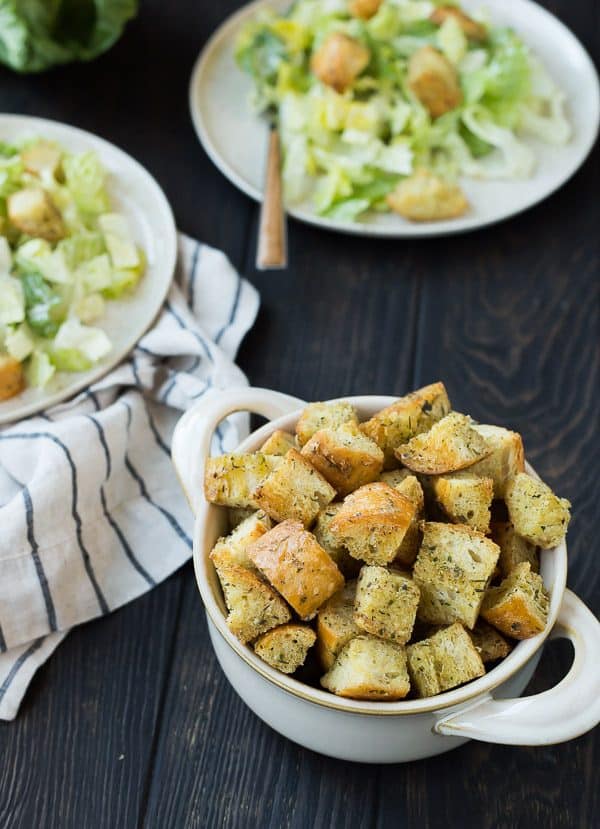 caesar croutons photograph