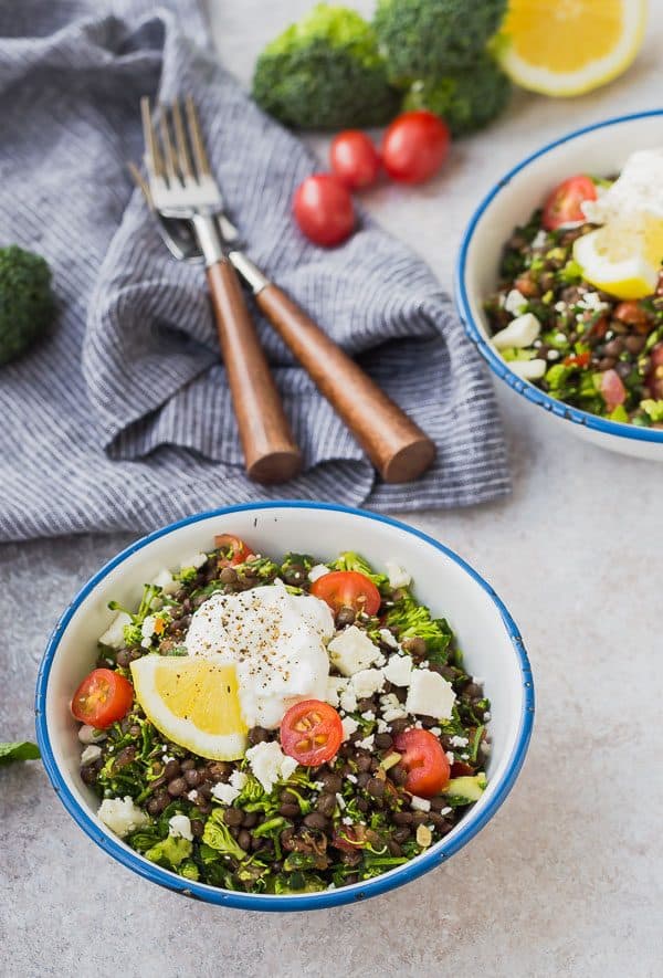 This broccoli tabbouleh with lentils is the perfect lunch! You can make it ahead, it's super filling, and so good for you. It's a fun, gluten-free, and it has all the flavor of tabbouleh that you know and love. It will become an instant favorite!