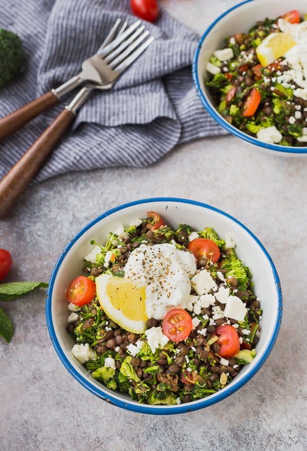 This broccoli tabbouleh with lentils is the perfect lunch! You can make it ahead, it's super filling, and so good for you. It's a fun, gluten-free, and it has all the flavor of tabbouleh that you know and love. It will become an instant favorite!