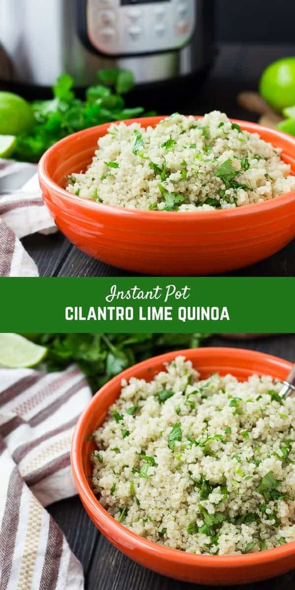 Instant Pot Quinoa is so quick and easy to make, plus it's nearly hands-off! You will love this method of cooking quinoa if you're a pressure cooker user. Try it today! Get the recipe for cilantro lime quinoa on RachelCooks.com!