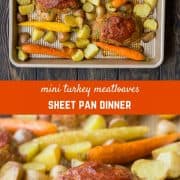 These Mini Turkey Meatloaves are for those meat and potato lovers out there! This is a complete meal, all on one sheet pan! You're going to love this for an easy weeknight meal!