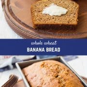 Whole Wheat Banana Bread is a staple in my house - my kids adore it and it's the perfect use for ripe bananas. People are always shocked when I tell them this is healthy! It freezes well and it's going to become a staple in your house, too.