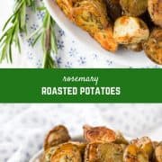 Fragrant, flavorful rosemary roasted potatoes are the perfect side dish for nearly any meal. They're great at breakfast too! 