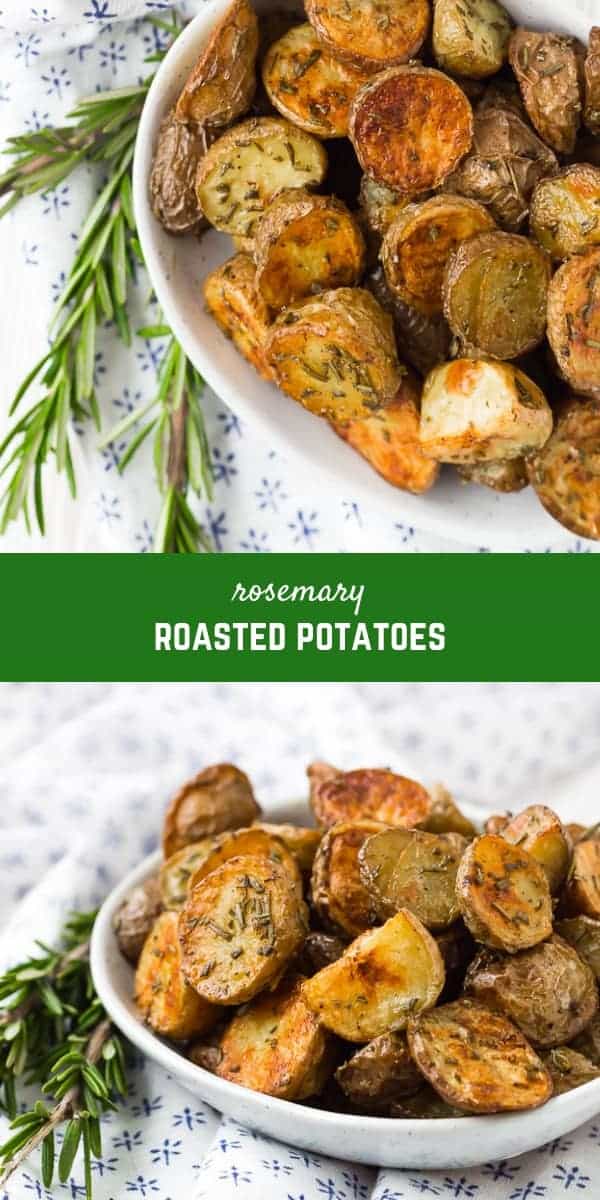 Fragrant, flavorful rosemary roasted potatoes are the perfect side dish for nearly any meal. They're great at breakfast too! 