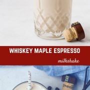 If you're ready to take your St. Patrick's Day (or any other day) up a notch, you have to make these maple whiskey milkshakes! The flavors of whiskey, maple, vanilla, and espresso work together in a dreamy way to make this the perfect milkshake.