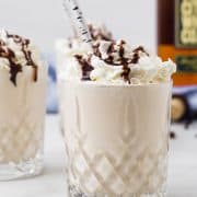 If you're ready to take your St. Patrick's Day (or any other day) up a notch, you have to make these maple whiskey milkshakes! The flavors of whiskey, maple, vanilla, and espresso work together in a dreamy way to make this the perfect milkshake.