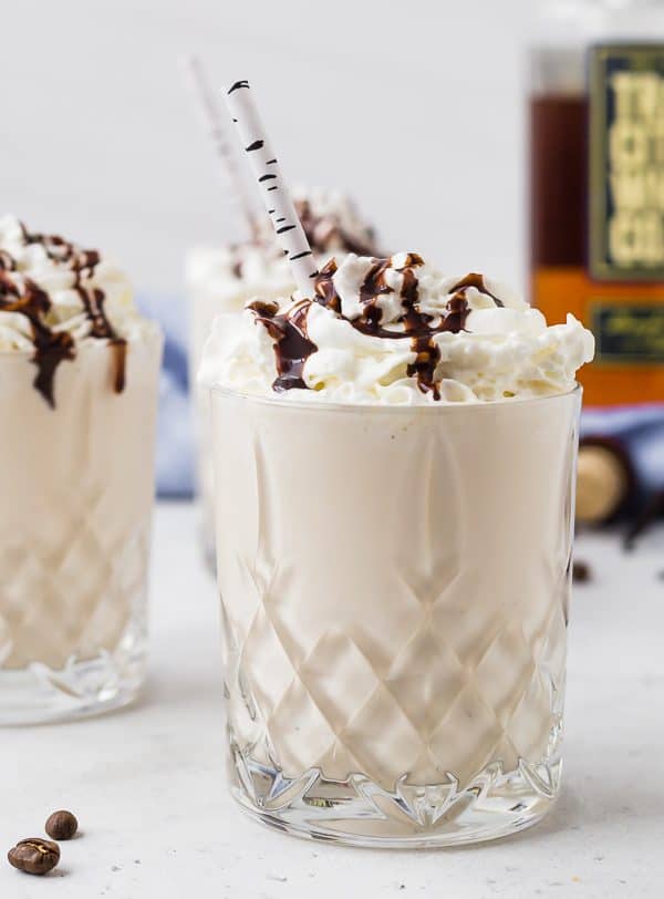 If you're ready to take your St. Patrick's Day (or any other day) up a notch, you have to make these maple whiskey milkshakes! The flavors of whiskey, maple, vanilla, and espresso work together in a dreamy way to make this the perfect milkshake.