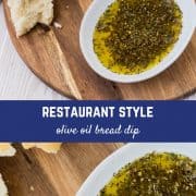 This is the most irresistible restaurant-style bread dipping oil recipe! You'll feel like you're at a fancy Italian restaurant and you won't be able to stop dipping! 
