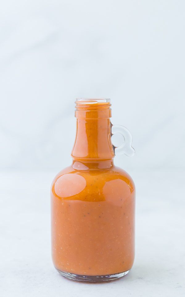 The perfect blend of tangy and sweet, this homemade catalina dressing is great on homemade taco salads and so much else!
