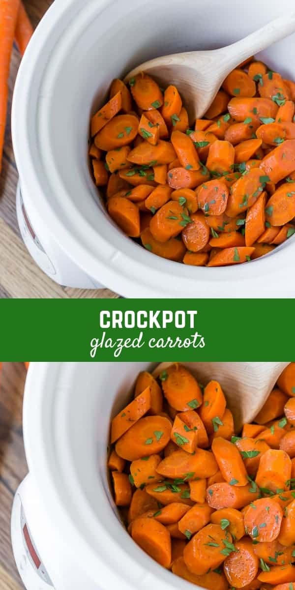 Sweet and gently spiced, these crockpot glazed carrots are perfect for entertaining or for everyday meals: delicious, nutritious, and easy to make!