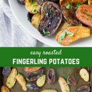 These fun and colorful roasted fingerling potatoes will impress friends and family but taste great any day of the week. And they're so easy to make!